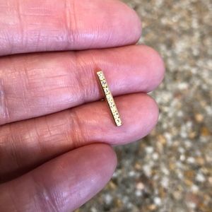 Scosha diamond bar single earring